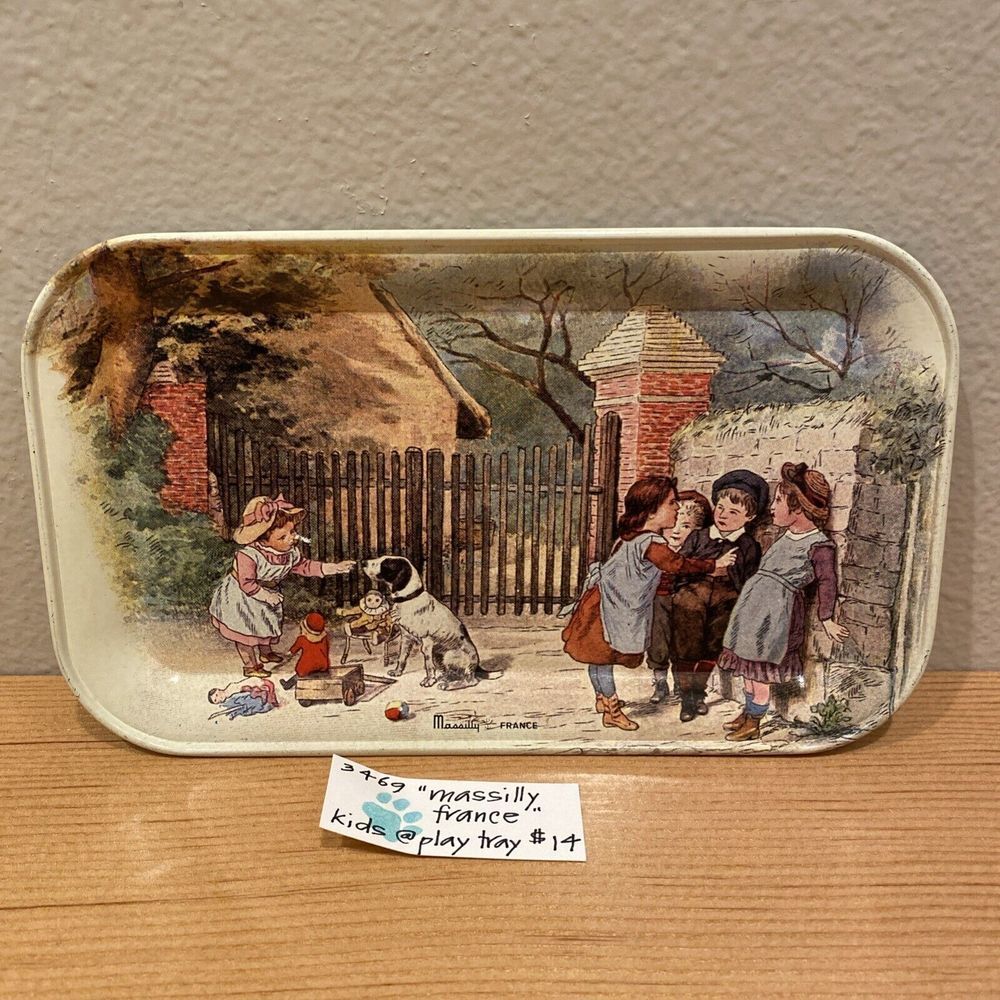 Vintage Massilly France‎ Children's Tray